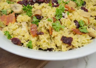 Bacon & Mushroom Wild Rice Pilaf