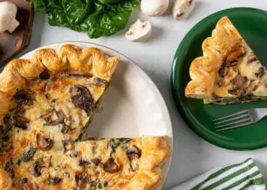 Garlic Mushroom Quiche