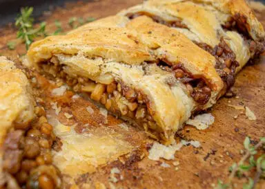 Lentil & Mushroom Wellington