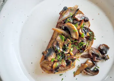 Mushroom Marsala Toast