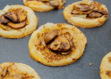 Mushroom & Dijon Puff Pastry Bites