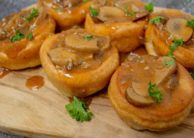 Mushroom Yorkshire Pudding