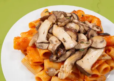 Rigatoni with Mushroom Blush Sauce