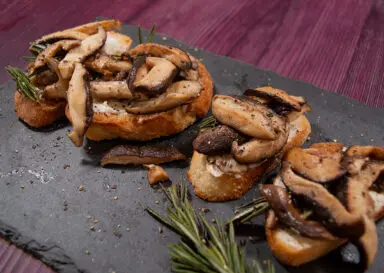 Shiitake Mushroom Crostini’s