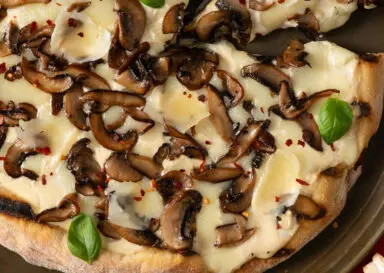 Three Mushroom Grilled Pizza