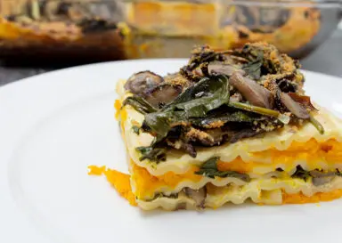 Vegan Mushroom & Butternut Squash Lasagna