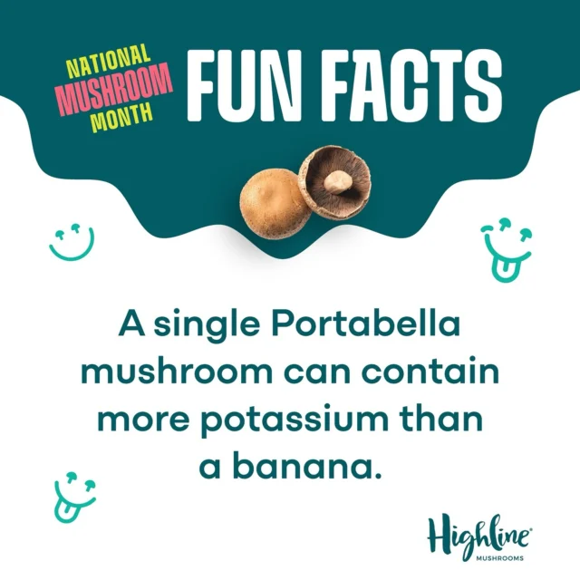 DID YOU KNOW? 

A single Portabella Mushroom can contain more potassium than a banana? 

That’s right—this meaty mushroom is big on flavor and packed with nutrients to keep you energized! 

Swap out your banana for a Portabella and get that potassium boost in a delicious, savory way. 

#nutrients #potassium #health #healthylifestyle #wellness #fit #lifestyle #motivation